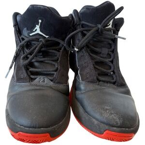 Nike Jordan Max Aura 2 Bred Mens Basketball Shoes Black Red Size 10.5